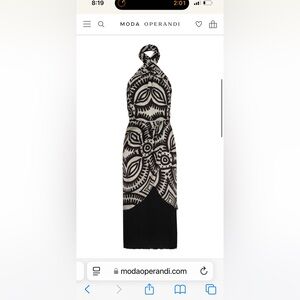 Elegant Black and White Patterned Dress